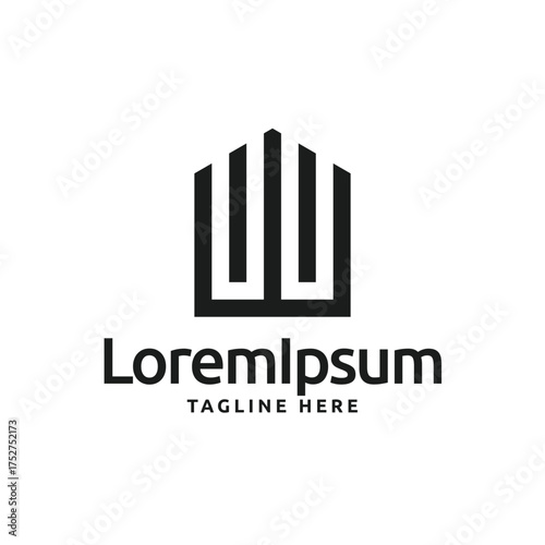 Business monogram logo icon design