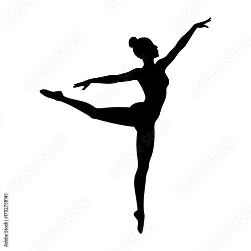 silhouette of a ballet dancer