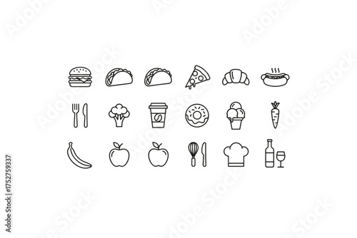 Psychology and mental health linear icons set. Brain, mind, therapy, and emotion concepts. Symbols for psychiatry, counseling, wellness, support, and mental disorder treatment.