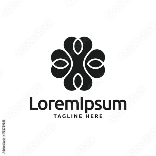 Mandala flower logo icon
