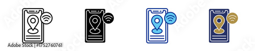 Location   Icon Set Multiple Style Collection

