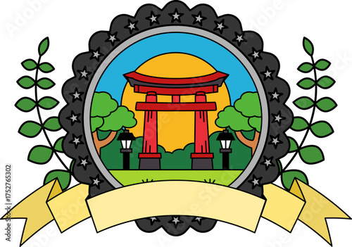 logotype of isolate Torii Gate