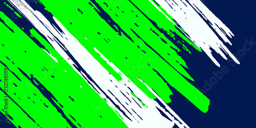 Abstract blue banner design vector, dynamic sporty horizontal background template for media promotion or web banner