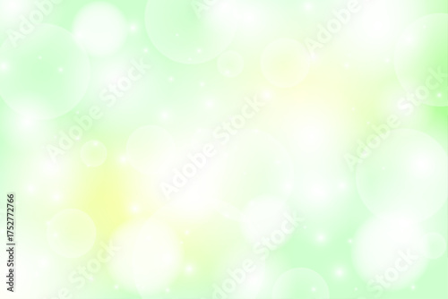 黄緑のキラキラの光の背景素材	
