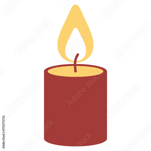 Warm candlelight glowing softly, perfect for creating cozy ambiance and peaceful mood