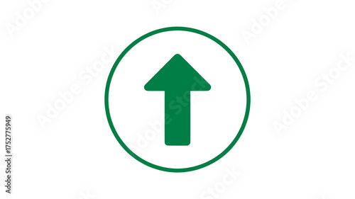 Free Download A green arrow pointing up inside of a green circle shape - GFXLoad