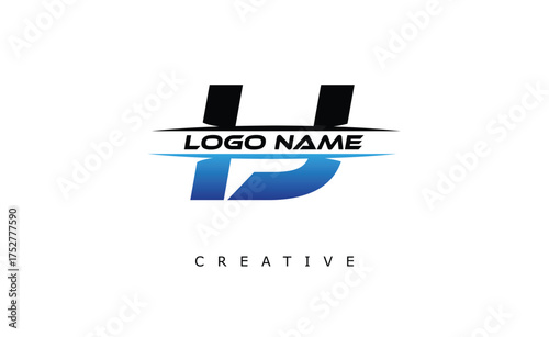 IJ Creative Dynamic Logo Design Modern Company Branding Design Creative Monogram Latter Mark.