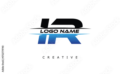 IR Creative Dynamic Logo Design Modern Company Branding Design Creative Monogram Latter Mark.