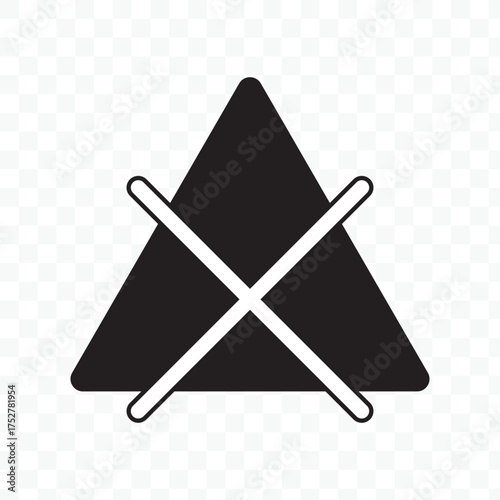 No bleaching icon illustration isolated vector sign symbol eps.