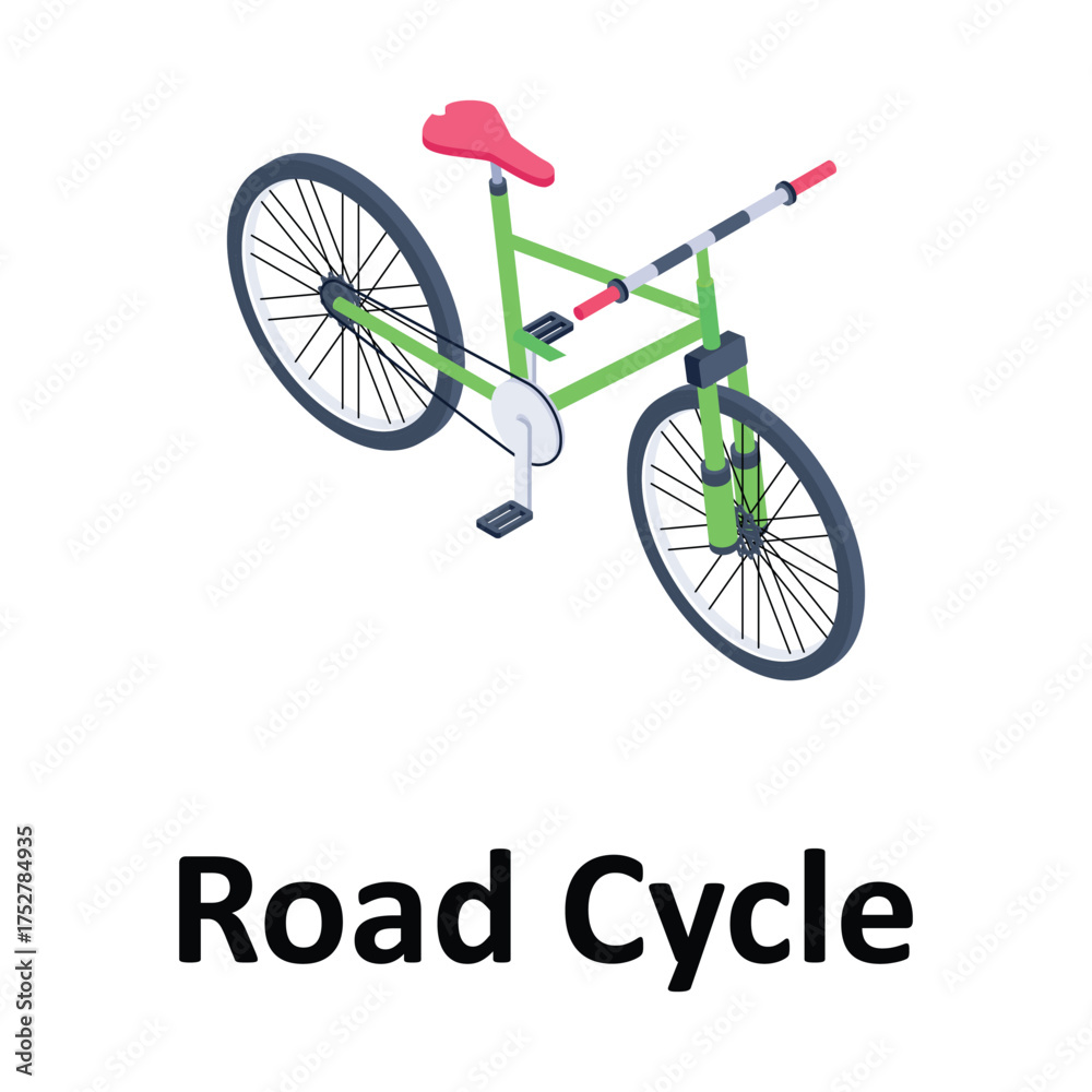 Fototapeta premium Road Cycle Vector icon which can easily modify or edit
