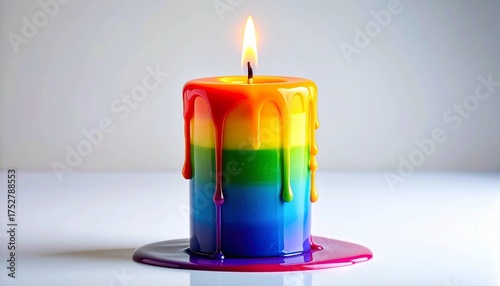 candles on a blue background