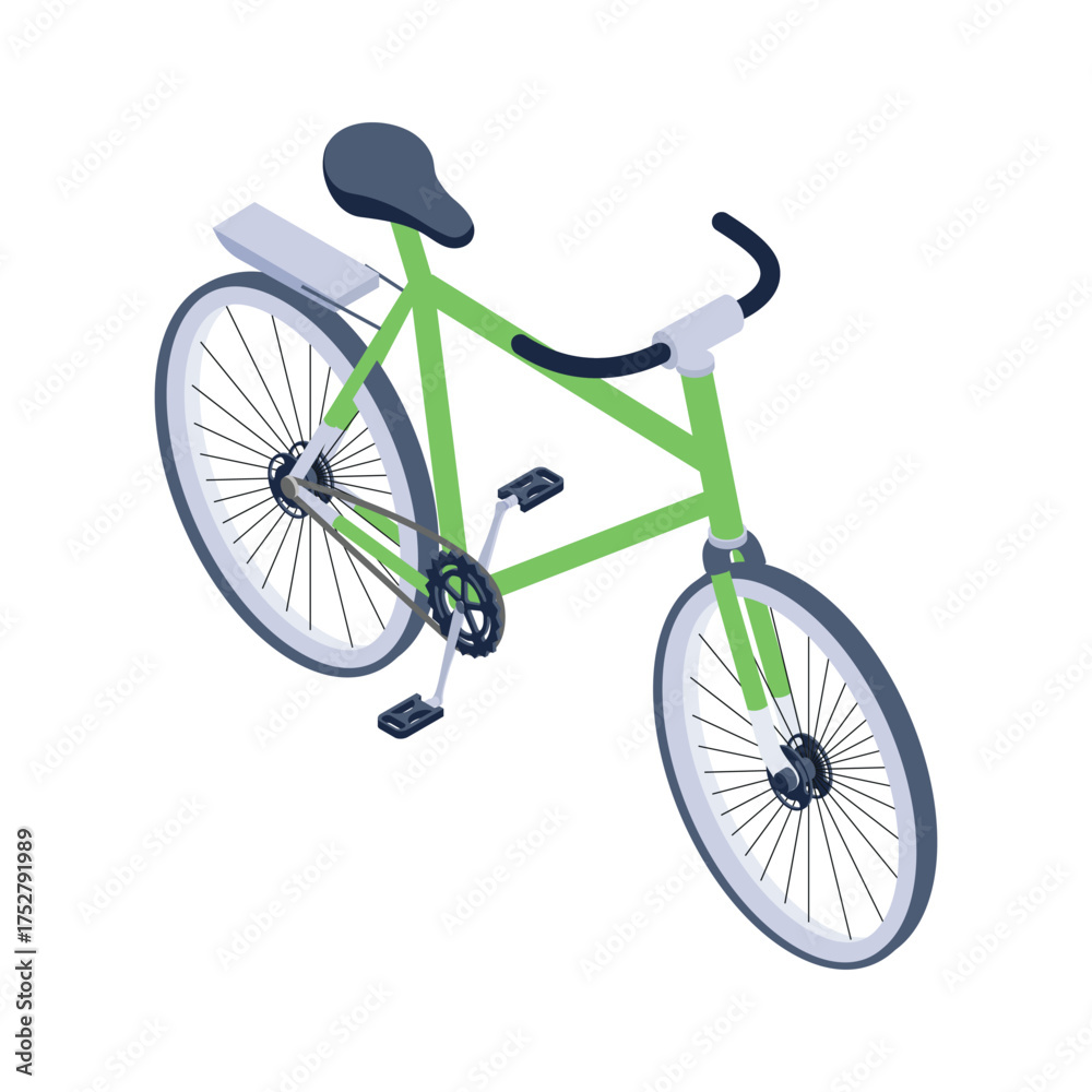 Fototapeta premium Green Cycle Vector icon which can easily modify or edit