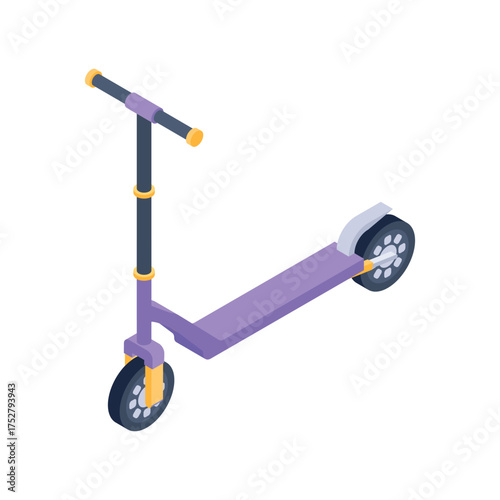 Kick Scooter Vector icon which can easily modify or edit