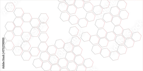 abstract geometric mesh cell texture modern futuristic wallpaper, white 3D render hexagonal geometric structure background. Hexagonal honeycomb pattern background with space for text.