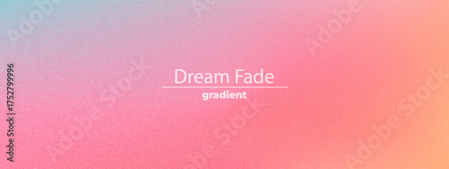 Soft pink gradient wallpaper. Grain particles and light gradation layers. Vector abstract background. Applied for cute bg or aesthetic candy theme design.