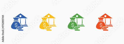 Investment Icon Set Color Multiple Style Collection