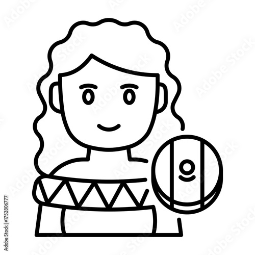 This Mexico Woman icon is suitable for Mexico Country, etc.