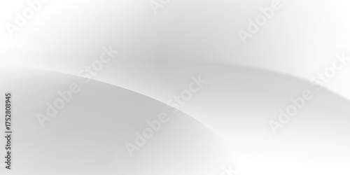 white silk fabric background with liquid ripples effect. Realistic vector illustration of gray satin cloth texture with waves and folds.