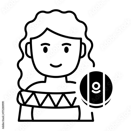 This Mexico Woman icon is suitable for Mexico Country, etc.