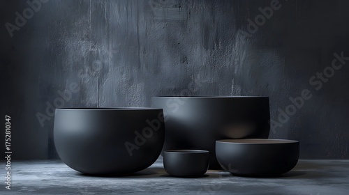 Matte Black Ceramic Textures