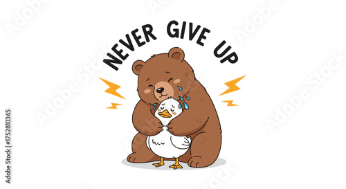 A heartwarming embrace of comfort and encouragement during tough times.