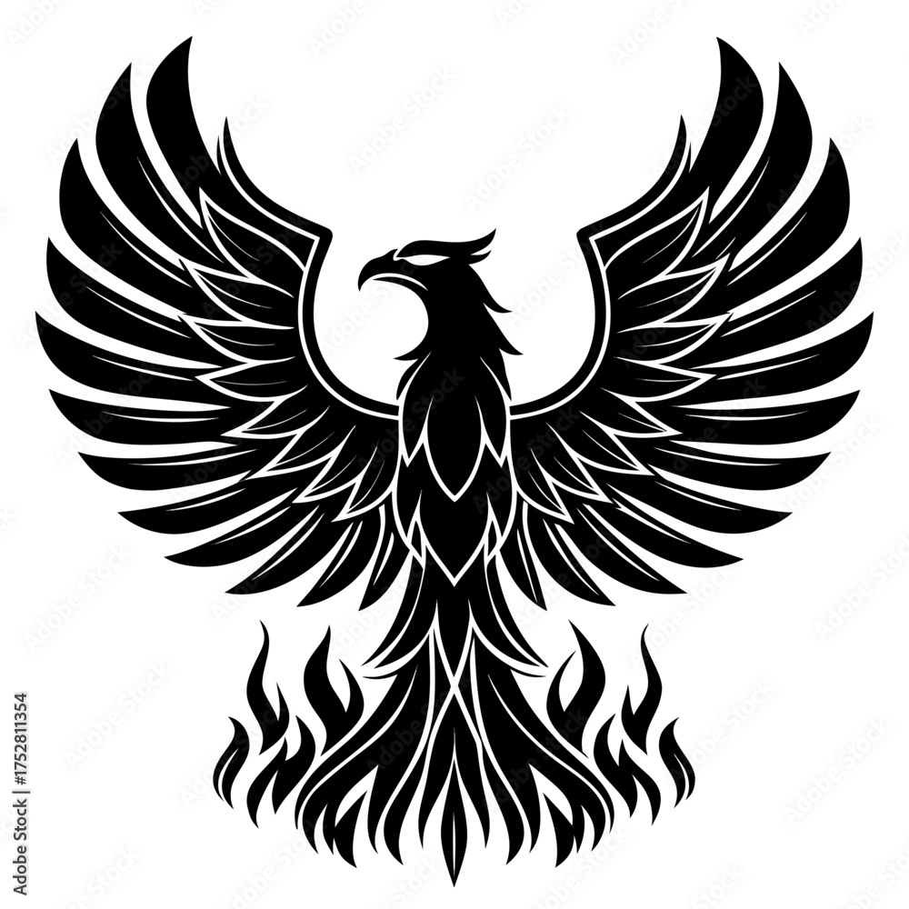 Fototapeta premium eagle with wings