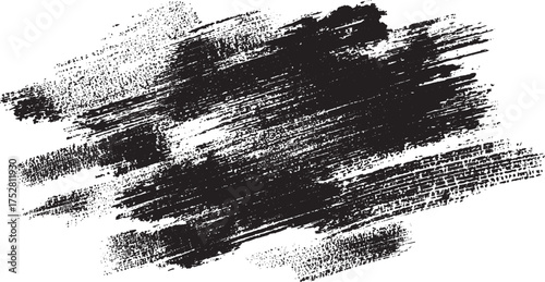 Grunge textured banner with rough edges and scratched surface overlay for vintage distressed design effects