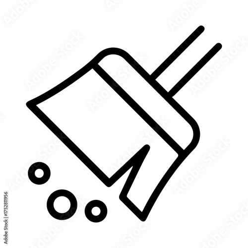 Dustpan and Debris Icon