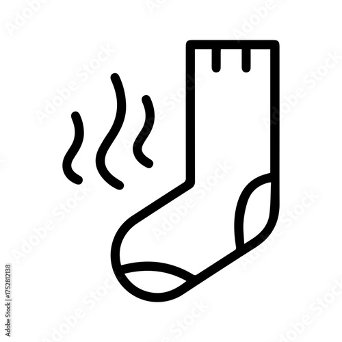 Smelly Sock Outline Icon