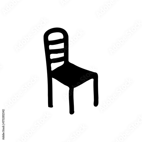 black and white chairs