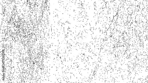 Grunge black texture with white scratch marks and grain noise for retro distressed design