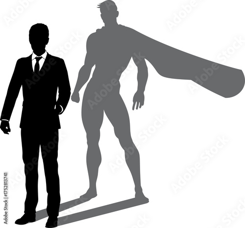 Superhero Business Man With...