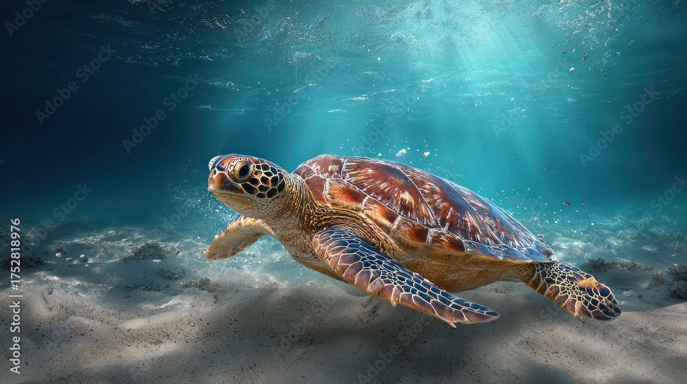 Fototapeta premium Underwater Sea Turtle