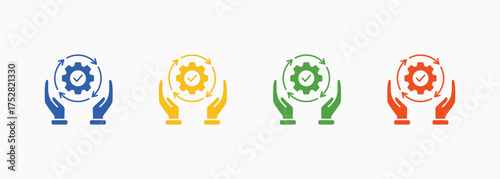 Sustainability Icon Set Color Multiple Style Collection
