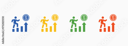 Investment Icon Set Color Multiple Style Collection