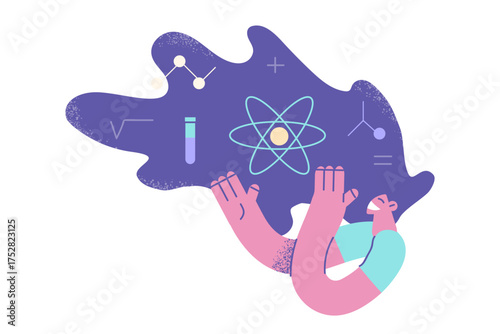 Woman scientist and research concept