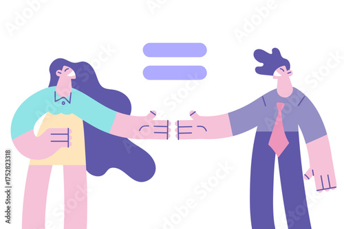 Equality in genders rights concept