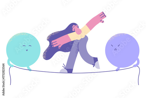 Emotional balance and harmony concept