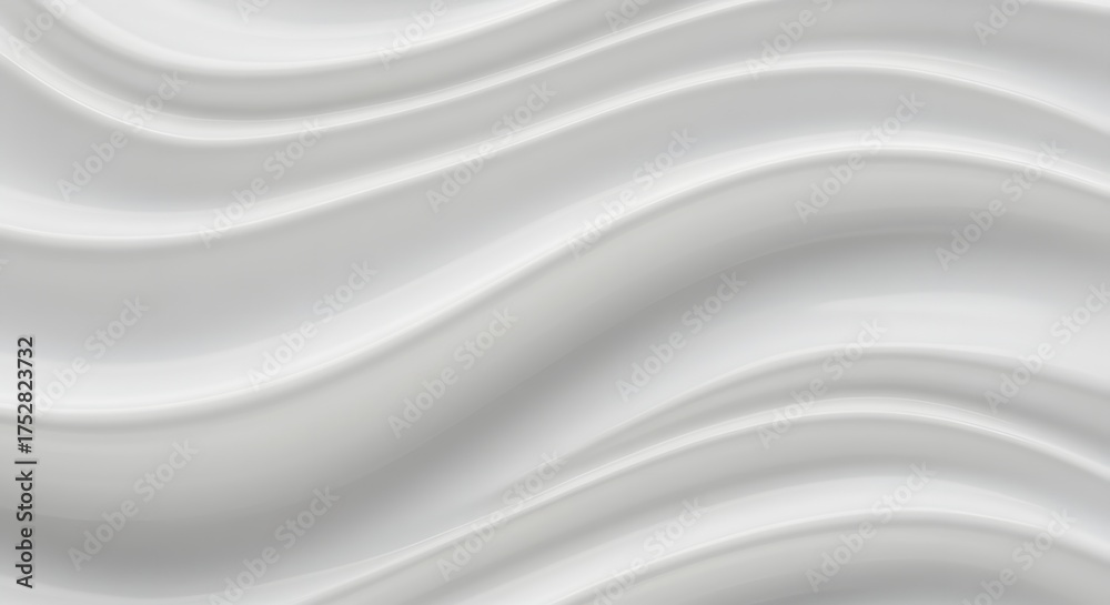Obraz premium Elegant Flowing White Texture