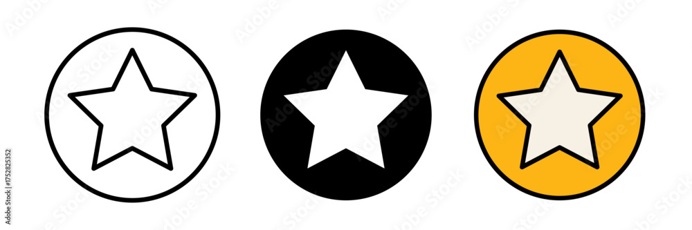 Fototapeta premium Star icon vector for web, computer and mobile app. Vector icons illustrations for graphic design.