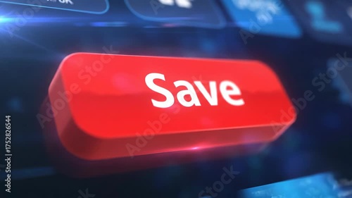 Clicking the Red Save Button on a Digital Interface Screen