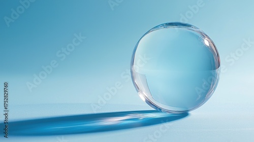 Crystal Clear Sphere - A Study in Light and Shadow.