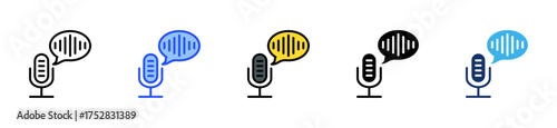 Open Communication Icon Collection With Multiple Styles