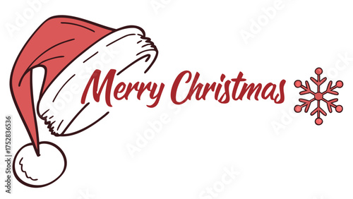 christmas greeting card transparent background. Merry Christmas Hand Lettering Inscription. Merry Christmas Text Hand Lettering on transparent background. Merry Christmas vector .