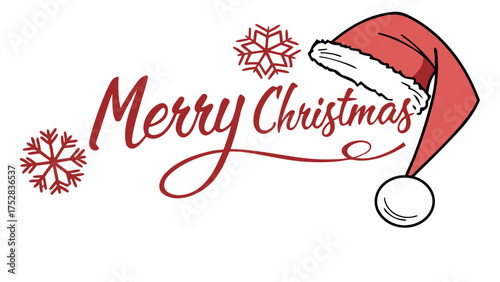 christmas greeting card transparent background. Merry Christmas Hand Lettering Inscription. Merry Christmas Text Hand Lettering on transparent background. Merry Christmas vector .