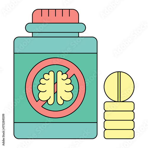 Anticonvulsants Icon illustration 
