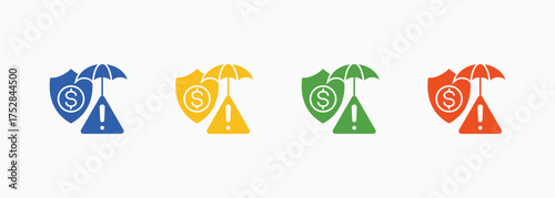 Strategy Icon Set Color Multiple Style Collection