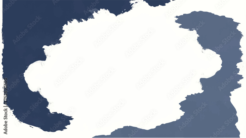 Fototapeta premium Blue paint frame background. Blue paint frame with copy spaces for text and creative designs. Blue border frame.