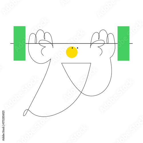 A sketchy style illustration representing fitness tracker
