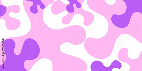 Minimal abstract fluid background with purple and lilac color combination design. Background concept design